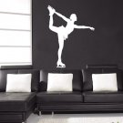 Sport figure skating girl sportswoman Kids Stylish Wall Art Sticker Decal 9643
