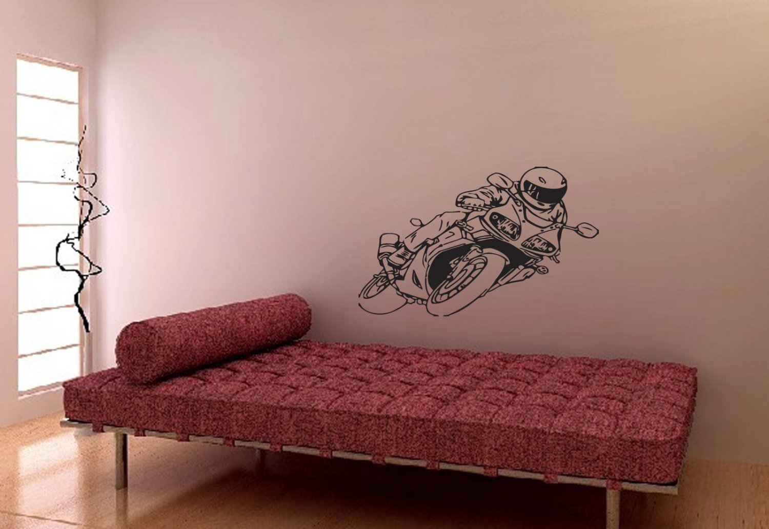 Wall Decor Vinyl Decal Sticker Sport Bike Chopper Motorcycle tz886