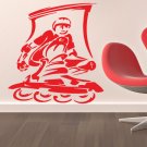 Sport athlete rollers race tricks Kids Stylish Wall Art Sticker Decal 9657-6