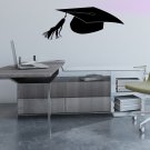 Bachelor Academic clothing graduate Hat Stylish Wall Art Sticker Decal 8700