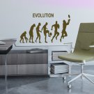 American football rugby sport a game Man evolution Wall Art Sticker Decal 9460
