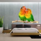 Parrots Birds Wildlife Animals Full Color Wall Decal Sticker KR-185 FRST