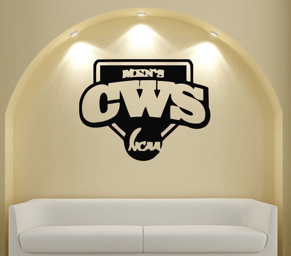 Wall Mural Vinyl Sticker Decal GYM SHOP SPORTS TEAM LOGO NCAA CWS DA2532