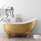 Wall Decor Vinyl Decal Sticker Man Taking Shower tz911