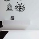 Bird Cage Chandelier Decals Vinyl Sticker Murals Wall Decor tz82