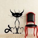 Wall Decal Cat Animal Kitten Decals Art Kids Pet Shop Decor Sticker Murals AM120
