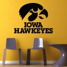 NCAA Wall Mural Vinyl Sticker SPORTS LOGO Team Iowa Hawkeyes DA2889
