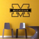 NCAA Wall Mural Vinyl Sticker Gym SPORTS LOGO Team Michigan Wolverines DA3013