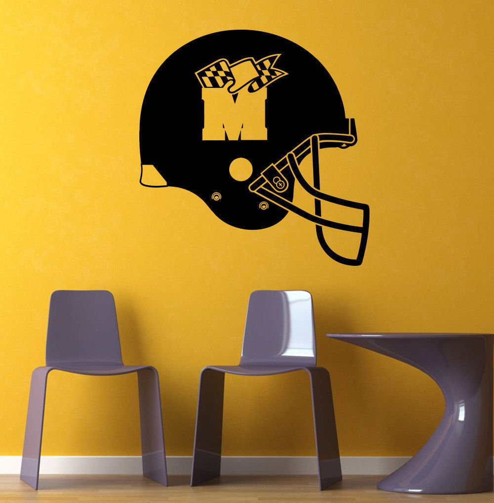 NCAA Wall Mural Vinyl Sticker Gym SPORTS LOGO Helmet Maryland Terrapins DA2986