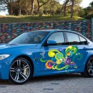 Abstraction Multicolored Patterns  Full Color Car Decal Sticker KC-212 FRST