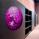 Mirror Ball Disco Bar Music Full Color Wall Decal Sticker AN-253 FRST