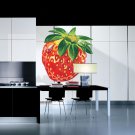 Juicy Strawberry Kitchen Food Full Color Wall Decal Sticker AN-250 FRST