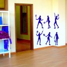 Sport Tennis racket ball girl sportswoman Stylish Wall Art Sticker Decal 9656