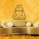 Animal Funny cat pyramid Kids Room Children Stylish Wall Art Sticker Decal 9979