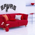 Wall Sticker Decal American Basketball NBA Team Logo San Antonio Spurs Gm2005