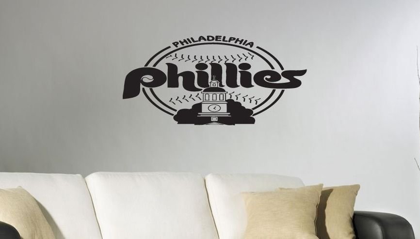 Wall Sticker Decal American Baseball MLB Team Logo Philadelphia Phillies Gm1166