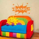 Bang fireworks surprise Kids Room Children Stylish Wall Art Sticker Decal 9917