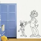 Wall Decor Vinyl Decal Sticker     wolf hare friendship DA1453