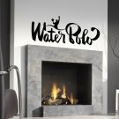 Sport water polo pool swimming man Kids Stylish Wall Art Sticker Decal 9438