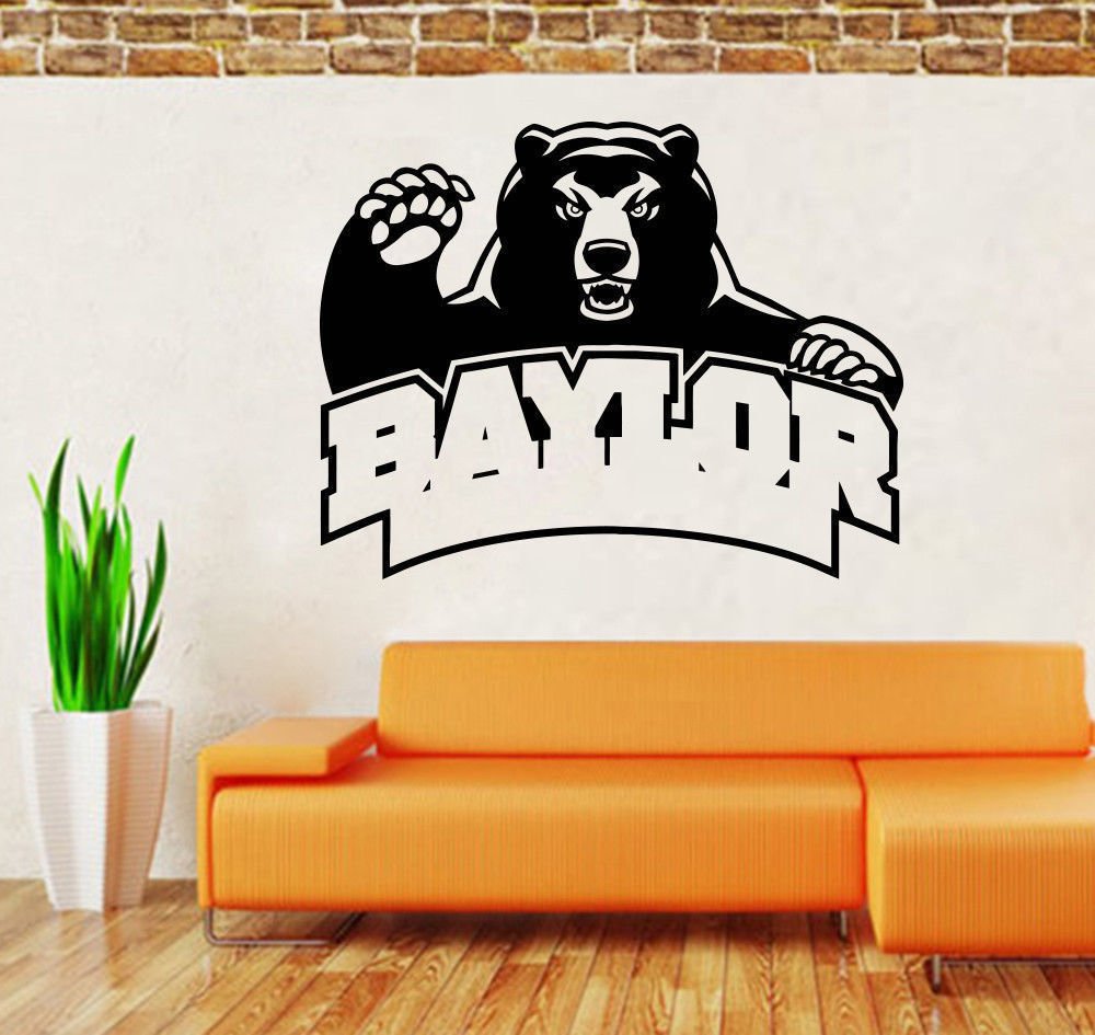 NCAA Wall Mural Vinyl Sticker GYM SPORTS LOGO EMBLEM TEAM BAYLOR DA2707