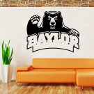 NCAA Wall Mural Vinyl Sticker GYM SPORTS LOGO EMBLEM TEAM BAYLOR DA2707