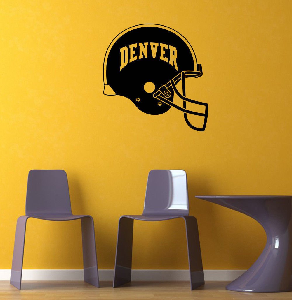 NCAA Wall Mural Vinyl Sticker GYM SPORTS LOGO EMBLEM TEAM HELMET DENVER DA2799