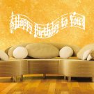 Happy Birthday to you holiday Balloons Stylish Wall Art Sticker Decal 9064