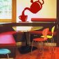 A restaurant kitchen coffee bar Tea coffee Stylish Wall Art Sticker Decal 9114