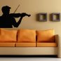 Wall Decor Vinyl Decal Man Playing Violin tz212