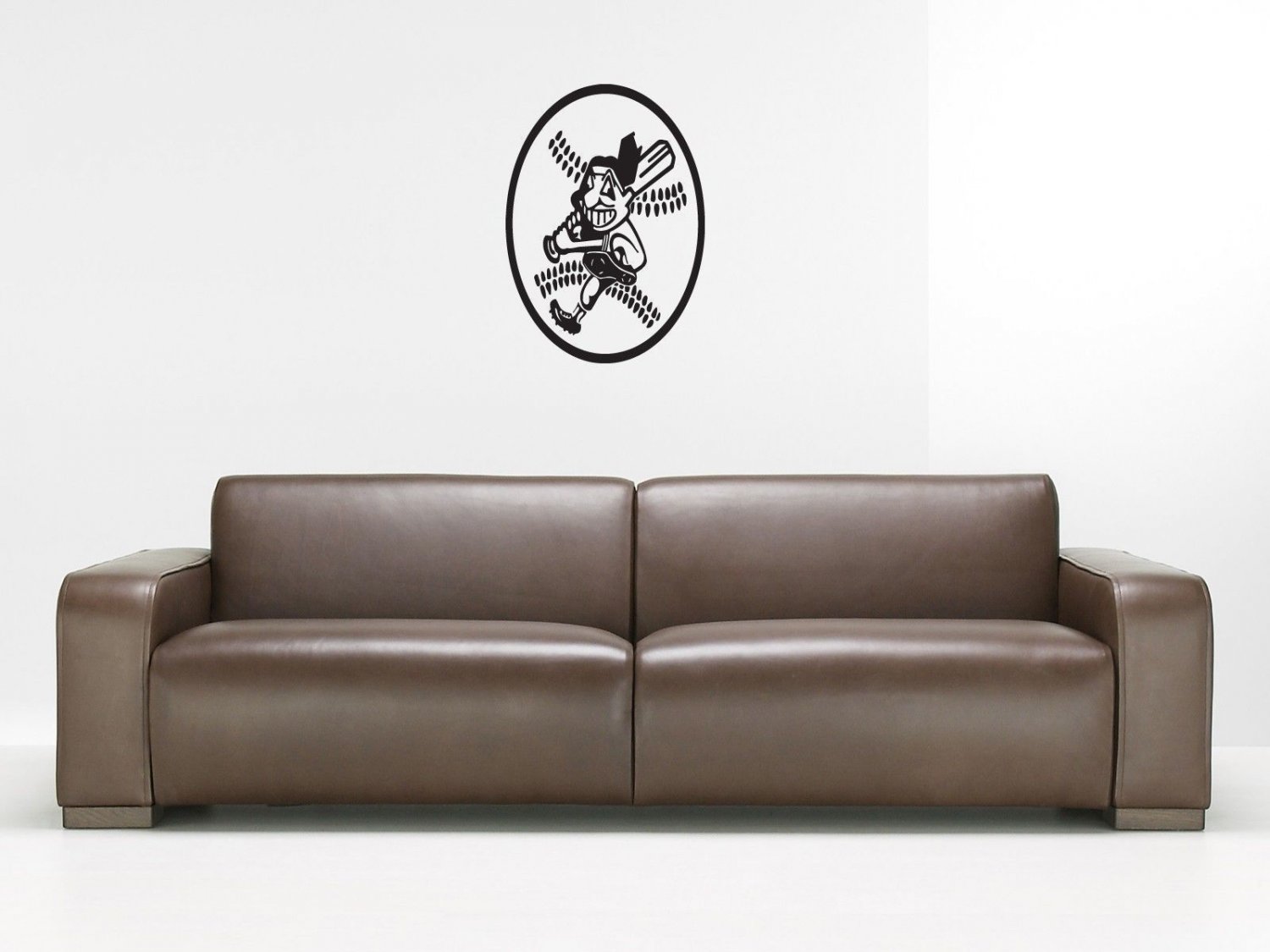 Wall Sticker Decal American Baseball MLB Team Logo Cleveland Indians Gm0812