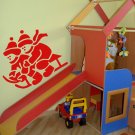 Christmas children sled ride snow Kids Room Stylish Wall Art Sticker Decal 8889