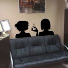 Beautiful girl hairstyle beauty saloon Kids Stylish Wall Art Sticker Decal 9388