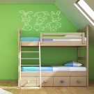 Rabbit hare animal Kids Room Children Stylish Wall Art Sticker Decal 9800