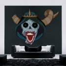 Skull With Horns Helmet Full Color Wall Decal Sticker AN-683 FRST