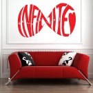 Infinity eternity quote Kids Room Children Stylish Wall Art Sticker Decal 9611