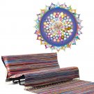 Mandala Color Ornament Yoga Studio Full Color Wall Decal Sticker AN-390 FRST