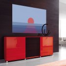 Sunset In The Sea Modern Art Full Color Wall Decal Sticker AN-688 FRST