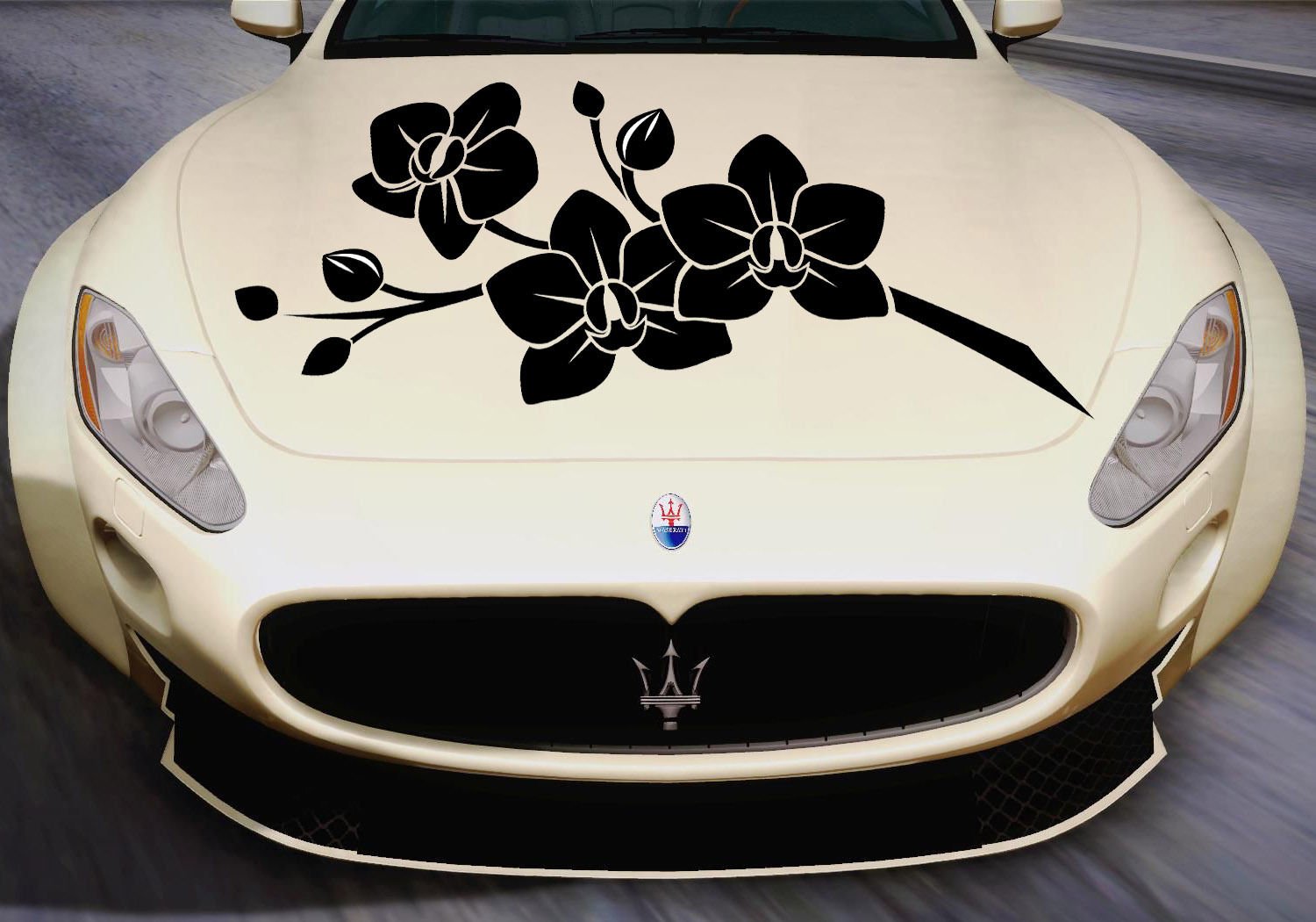Orchid Flower Beauty Spring Full Color Car Decal Sticker KC-42 FRST