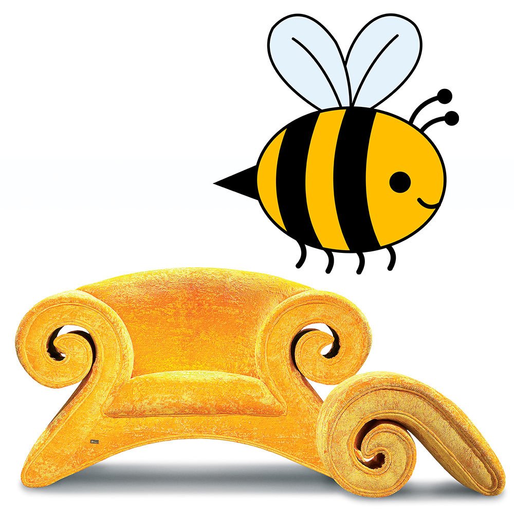 Crazy Bee Children'S Room Full Color Wall Decal Sticker AN-488 FRST