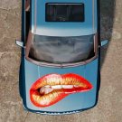 Red Lips Smile Woman Full Color Car Decal Sticker KR-149 FRST