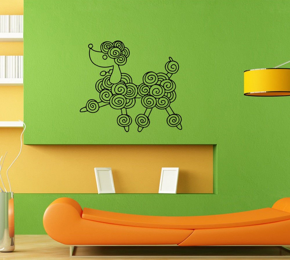 Wall Decor Vinyl Decal Sticker DOG POODLE DA554