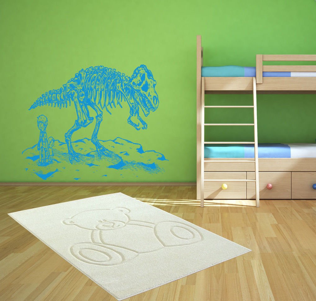 Dinosaur many BC Skeleton ancient people Stylish Wall Art Sticker Decal 8845