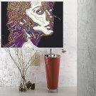 Girl Portrait Modern Art Full Color Wall Decal Sticker AN-632 FRST
