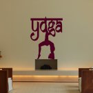 Yoga meditation sports exercise train Room Stylish Wall Art Sticker Decal 8654