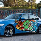 Rabbit And Bean Cartoon Full Color Car Decal Sticker KC-391 FRST
