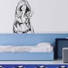 Wall Decor Vinyl Decal Sticker Beautiful Hot Girl tz493