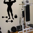 Sports bodybuilder trainer apparatus gym force Stylish Wall Sticker Decal 8793