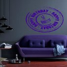 Happy Birthday celebration holiday Balloons Stylish Wall Art Sticker Decal 9072