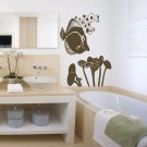 Fish animal aquarium seaweed Shells Marine Stylish Wall Art Sticker Decal 8690
