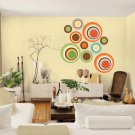 Color Circles Pattern Children Room Full Color Wall Decal Sticker AN-358 FRST